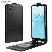 Retro UP Down Leather Flip Case for Huawei Y5 2019 Cover AMN-LX1 5.71'' Vertical Flip Cover for Huawei y5 2019 Phone Bag Cases 2024 - buy cheap