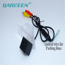 Colorful night vision original ccd hd wire 170 wide view angle car parking camera plastic shell glass lens for Nissan X-Trail 2024 - buy cheap