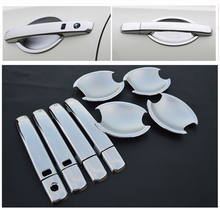 FUNDUOO New ABS Chrome Door Handle Cover + Cup Bowl For Nissan Qashqai 2007 2008 2009 2010 2011 Free Shipping 2024 - buy cheap