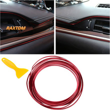 5m Car Interior Mouldings Trim Decorative Strip Line for Nissan Teana X-Trail Qashqai Livina Tiida Sunny March Murano Geniss 2024 - buy cheap