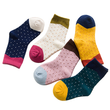 10 pieces =5 Pairs / Lot Autumn Winter New Children Socks Cotton Dot Candy Colors 1-12 Year Boys Girls Socks Kids Socks 2024 - buy cheap