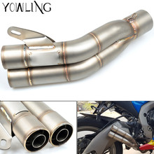 Universal Modified Motorcycle Scooter Exhaust Pipe Muffler Escape Moto For Yamaha YZF R1 R6 R6S MT09 MT-09 FZ6 FZ8 FZ1 XJR 1300 2024 - buy cheap