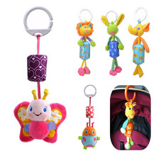 Baby Kids Rattle Toys Cartoon Animal Plush Hand Bell Baby Stroller Crib Hanging Rattles Kawaii Baby Infant Toys 20%Off 2024 - buy cheap