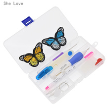 Chzimade Plastic Embroidery Magic Embroidery Pen Set Clothing Knitting Punch Needle Sewing Accessories 2024 - buy cheap