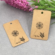 100pcs/lot 5*3cm vintage paper gift hang tag kraft DIY products /gift/ garment price labels  / bookmark hang tags 2024 - купить недорого