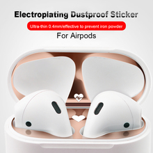 Metal Dust Guard for Apple AirPods Case Cover Cute Style Pattern Protective Sticker Skin Protection Air Pods from Metal Shavings 2024 - buy cheap