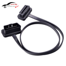 60CM Flat Thin As Noodle Cable OBD OBD2 OBDII 16Pin Male to Female Car Accessories Diagnostic Tool Extension Connector Cable 2FT 2024 - buy cheap