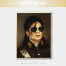 Skilled Artist Hand-painted High Quality Michael Jackson Figure Oil Painting on Canvas Pop Star Singer Michael Jackson  Painting 2024 - buy cheap