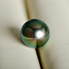 MADALENA-perla tihitiana de agua salada SARARA, Perla de 10-10,5mm, Perla tihitiana suelta, gris perla redonda perfecta, brillo fino 2024 - compra barato