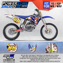 PowerZone Customized Team Graphics Backgrounds Decals 3M Custom Stickers For YAMAHA YZF250 450 06-09 WR250F/450F 07-13 07-11 122 2024 - buy cheap