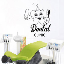 Funny Cute Teeth Stomatology Decal Dental Clinic Wall Decoration Dentist Smile Window Glass Deco Teeth Clinic Murals L693 2024 - buy cheap