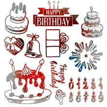 Panfelou feliz aniversário bolo transparente claro silicone selo/selo diy scrapbooking/álbum de fotos decorativo claro selo folhas 2024 - compre barato