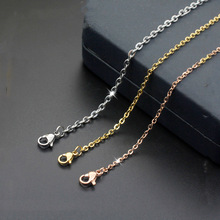 Fashion simple pop ladies stainless steel necklace titanium steel necklace hot sale 2024 - buy cheap