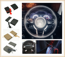 Car steering wheel cover / diameter 36cm 38cm 40cm for Toyota Yaris Tundra Tacoma RAV4 Corolla Aygo Avalon Auris 2024 - buy cheap