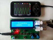 Módulo gerador de sinal, função dds, onda senoidal triangular, 1hz-65534hz, dc, 7v-9v, display lcd 2024 - compre barato