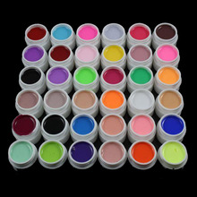 Gel UV profesional de 36 colores puros para Gel UV para arte de uñas, conjunto de esmalte de uñas, extensión de manicura, herramienta de belleza 2024 - compra barato