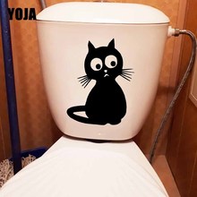 YOJA 17.8X24.4CM Wall Sticker Cat Kitty Sweet Kids Room Home Decoration Toilet Decal T5-0191 2024 - buy cheap