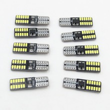 T10 canbus led 24led 3014smd t10 Led Canbus Car Smd светильник w5w led 194 t10 24smd canbus Светодиодная Лампочка без ошибок Obc White 12V 2024 - купить недорого