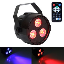 Controle remoto ir de 24w rgb uv 4 em 1 led, controle de som dj, discoteca, projetor de luz de palco, grande iluminação para concerto, tingimento de efeito 2024 - compre barato