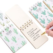 1pcs/lot Cute Small Fresh Literary Cactus Loose-leaf Coil Diary Notebook Stationery student supplies 2024 - buy cheap