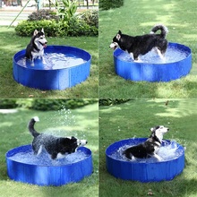 EU Local Delivery Pet Swimming Pool Bed  Foldable PVC Pet Swimming Pool Bathing Tub Bathtub Dog Cats Washer 2024 - buy cheap