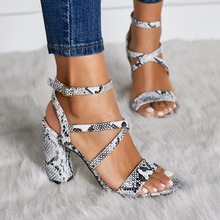 2019 Summer New PU Shoes Women Sandals Sexy Open Toe Gladiator High Heels Women Shoes Big Size 41 42 Sandalias mujer 2024 - buy cheap