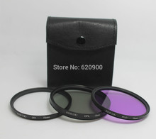 Quanlity elevado! RISE (UK) New Professional 72mm UV FLD kit Filtro CPL para canon nikon sony pentax + pano de Limpeza 2024 - compre barato