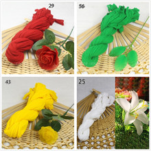 20 Uds. Artificial para hacer flores de seda, Material para hacer flores, accesorios para manualidades hechas a mano, suministros para bodas 2024 - compra barato