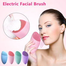Electric silicone face wash ultrasonic cleansing instrument clean wash brush massage multi-function beauty instrument 2024 - buy cheap