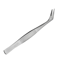 Stainless Steel Curved Pointed Tweezer For Eyelash Extension Precision Lash Adhesive Makeup Tool 2024 - buy cheap