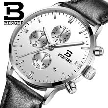BINGER-Reloj de pulsera de cuarzo para hombre, cronógrafo de marca de lujo, resistente al agua, con fecha automática, BG9201 2024 - compra barato