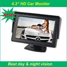 Free Shipping Stand 4.3 inch TFT Color LCD Screen Parking Sensor Video Monitor Car for TV Rearview Reverse Backup Monitor 2024 - buy cheap
