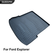 QUEES ajuste personalizado de carga de arranque bandeja maletero piso Mat para Ford Explorer 5th generación 2012, 2013, 2014, 2015, 2016, 2017, 2018, 2019 2024 - compra barato