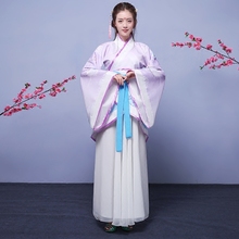 Fantasia chinesa antiga hanfu, traje de dança clássico feminino, roupa de princesa tradicional para performance em palco 2024 - compre barato