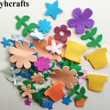 1bag/LOT.Foam flower pots foam stickers Early educational toys.Kindergarten crafty toy Color animal learning Handmade homework 2024 - buy cheap