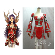 2016 LOL Irelia Red Uniforms Cosplay Costume 2024 - buy cheap