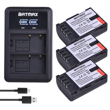 Batmax-Batería de DMW-BLF19 akku + LED Dual USB para Panasonic Lumix GH3 GH4 GH5, 3 uds., 1860mAh, DMW-BLF19PP, BLF19, BLF19e 2024 - compra barato