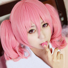Anime Inu X Boku SS Roromiya Karuta Short Pink Ponytail Cosplay Hair Heat Resistant Cosplay Costume Wig + Free Wig Cap 2024 - buy cheap