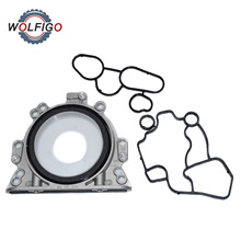 WOLFIGO Oil Cooler Adapter Gasket & Crankshaft Seal with Flange Set 06F115441 06A103171A for Audi TT A4 A3 VW Golf Beetle Eos 2024 - buy cheap