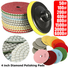 12pcs 4"/100mm Diamond Polishing Pads Kit Wet/Dry for Granite Stone Concrete Marble Polishing Grinding Discs Set 2024 - buy cheap