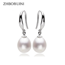 Zhboruini 2019 brincos de pérola, joias da moda para mulheres com pérolas de água doce, joia de prata 925 2024 - compre barato