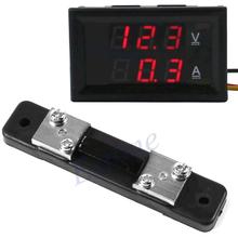 Voltímetro Digital LED, amperímetro de voltaje AMP + Sensor de corriente derivación, DC 4,5-30V 0-50A 2024 - compra barato