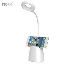 Eye Protect Dimmable LED Rechargeable Touch Sensor Pen Container Table Lamp Foldable Desk Lamp For Home Reading Studying 2024 - buy cheap