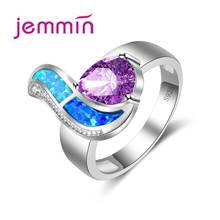 Женское кольцо из серебра 925 пробы с драгоценными камнями 2024 - купить недорого