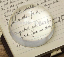 Customized Logo 60mm 30pcs/lot Blank transparent Crystal hemisphere half ball magnifier glass paperweight for Wedding Decoration 2024 - buy cheap