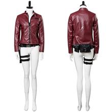 Game Resident 2 Cosplay Remake Claire Redfield Outfit Red Jacket Costume Halloween Carnival Cosplay Costumes Made 2024 - buy cheap