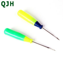 QJH Brand 2pcs Leather Awl Sewing Kit Sewing Cone Sewing Needles Sewing Tools for Plastic Handles 2024 - buy cheap