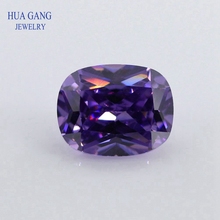 5A Purple Baguette Shape Cut CZ Stone Synthetic Gems Cubic Zirconia For Jewelry Size 5x7~10x14 Free Shipping 2024 - buy cheap