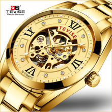 TEVISE Mens Watches Top Brand Luxury Automatic Watch Man Hollow Gold Wristwatch Mens Luminous Water Resistant Mechanical Watches 2024 - buy cheap