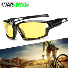 Wbl óculos de ciclismo com visão noturna, quadrado polarizado, amarelo, masculino, para direção, bicicleta, pesca, esportes, óculos de sol masculino 2024 - compre barato
